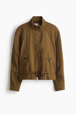 Chaqueta oversize en mezcla de lino - H&m фото 2