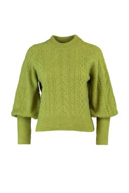 Yesil Yumusak Dokulu Sac Orgulu Triko Kazak TWOAW21KZ0109 - Trendyolmilla фото 7