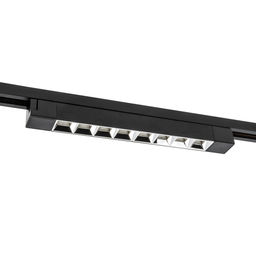 ULB-Q282 20W/4000K BLACK Светильник-прожектор светодиодный трековый. Линейный. 1600 Лм. Белый свет (4000К). Корпус черный. ТМ Volpe