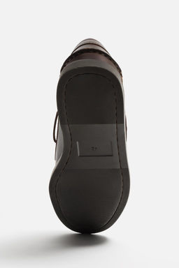 LEATHER DECK SHOES - LIMITED EDITION - Zara фото 8