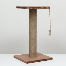 Когтеточка-столбик, 10, с площадкой, КД-37, джут 35 х 35 х 64 - Simaland фото 8