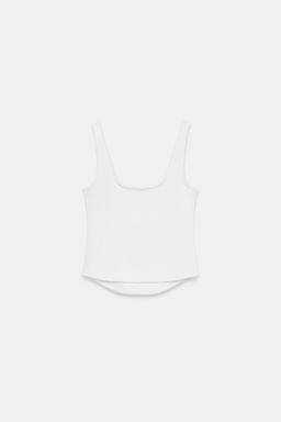 TOP RIB TIRANTES / Blanco