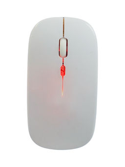 Мышь MB-2.4 беспроводная, оптическая, подсветка, 800-1600 dpi, USB, Bluetooth, белая