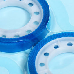 Набор 2 штуки, клейкая лента текстовыделительная (отклеиваемая) 75 мм х 10м, синий - Calligrata фото 3