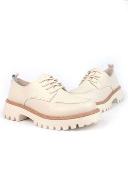 03-HY7-1D BEIGE Полуботинки женские (натуральная кожа)