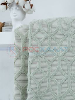 Махровое полотенце жаккардовое Полоса Ария оливковое ПМА-6595 (309) 70х140