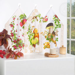 Набор полотенец из рогожки "Дары осени" 45*60/3 шт. - 45*60 Полотенца из рогожки