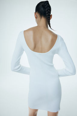 Vestido ajustado en punto de canale - H&m фото 4