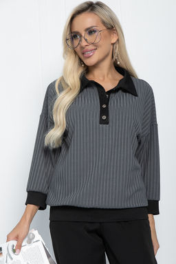 Блуза Ритм (серая) Б11274 - Lt collection фото 7