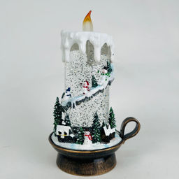 Новогодний декор Свеча стекло 24 см в ассортименте (арт. K-21) - Ип лебедев о.ю фото 3