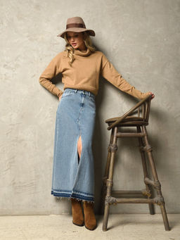 Юбка МАРЧЕЛЛО 07126X голубой