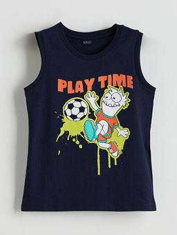 Bisiklet Yaka Erkek ?ocuk Atlet