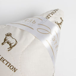 Подушка Этель, подстёжка овечья шерсть, 50х70 см, тик  фото 2