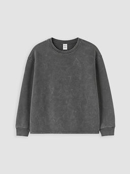 Bisiklet Yaka Erkek ?ocuk Sweatshirt