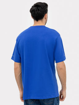 Футболка мужская синяя с печатью ультрамарин +печать 111846 - Mark formelle фото 3