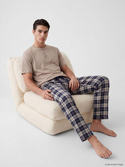 Пижама мужская Standart Kalip Ekose Pijama Takım