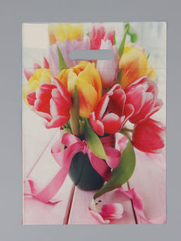 Цена за 50 шт. Пакет "Сиеста", полиэтиленовый с вырубной ручкой, 29 х 40 см, 35 мкм