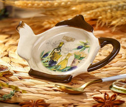 Подставка для чайных пакетиков, доломит, фигурная, Левадия (419416) /DANIKS/