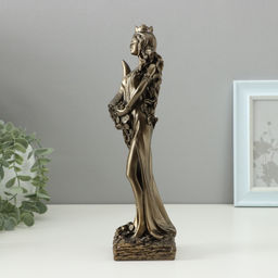 Фигура гипс Фортуна, под бронзу, 30 см