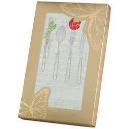 ПОЛОТЕНЦЕ БОН АППЕТИТ,35х75. МАХРА,СВ ОЛИВА,ВЫШИВКА,100 - Lefard фото 2