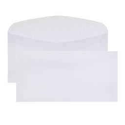 Цена за 100 шт. Конверт почтовый E65 110×220 мм, без подсказа, без окна, клей, 80 г/м²