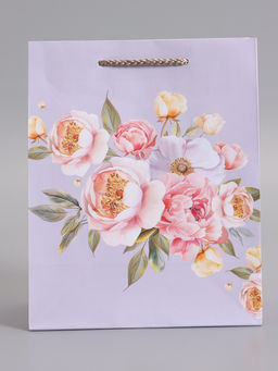 Пакет подарочный ламинированный «Цветочная симфония», 18×22.3×10 см