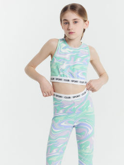 КОМПЛЕКТ ДЛЯ ДЕВОЧЕК (ТОП, ЛЕГГИНСЫ) - Mark formelle фото 6