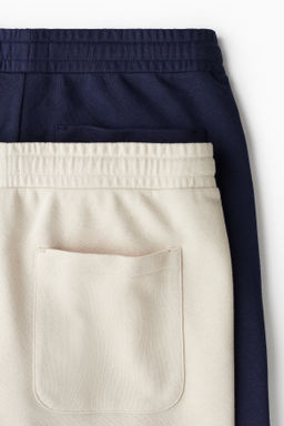 Pack 2 pantalones cortos en sudadera Regular Fit