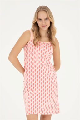 Женское трикотажное платье с цветком граната