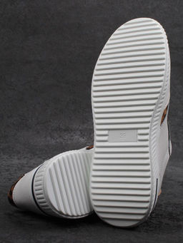 03-C930-9A WHITE Полуботинки спортивные женские (натуральная кожа)