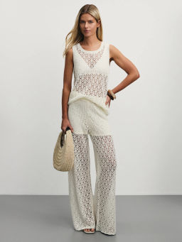 Топ ажурной вязки из вискозы / Zarina  фото 2