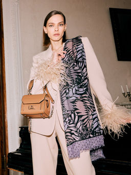 Палантин жен. виск+шерсть 90х180 LG33-959-01