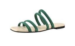 Шлепки, зеленые