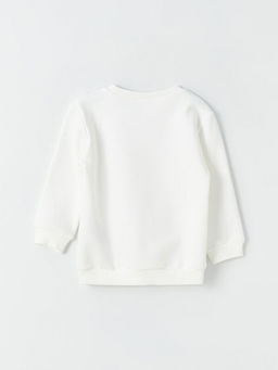 Bisiklet Yaka Bask?l? Erkek Bebek Sweatshirt - Waikiki фото 3