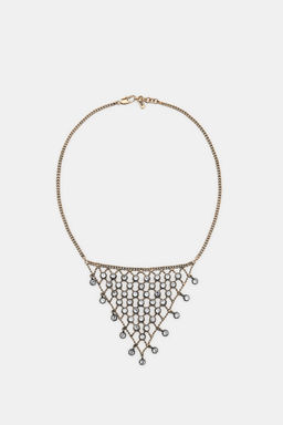 TRIANGLE JEWEL NECKLACE - Zara фото 7