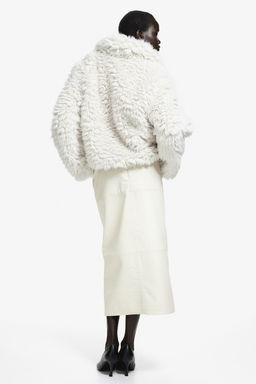 Falda de tubo en tejido revestido - H&m фото 4