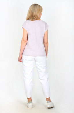 Футболка Мирра Ф-98 (42-62) кулирка меланж - Лотос фото 2