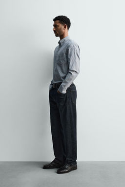 STRIPED SHIRT WITH POCKET - Zara фото 4