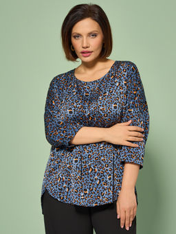 Блузка 0250-2а темно-голубой - Aquarell фото 15