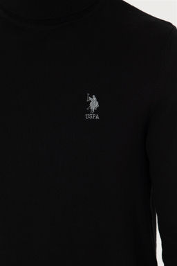 Мужской черный базовый свитер - U.s. polo assn фото 12