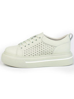 05-DXT52-3 LT. GREEN Кроссовки женские (натуральная кожа)