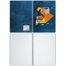 Цена за 2 шт. Тетрадь общая с пластиковой обложкой на спирали ErichKrause Birds, ассорти, А4, 80 листов, клетка  фото 7