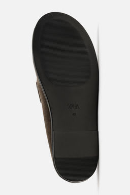 LEATHER SLINGBACK LOAFERS - Zara фото 7