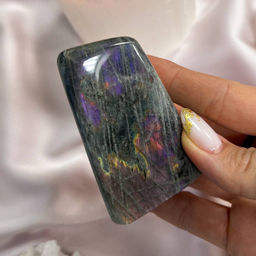 Срез (экран) из камня Лабрадор полированный - Радуга самоцветов фото 2