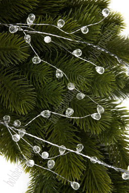 Гирлянда декоративная с кристаллами 120 см (SF-7996) серебро №4