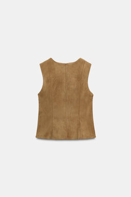 TOP EFECTO ANTE / Camel medio - Zara фото 7