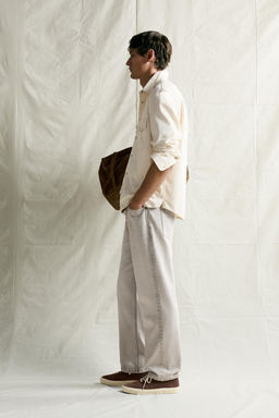 CAMISA DENIM PESPUNTES CONTRASTE / Crudo - Zara фото 4