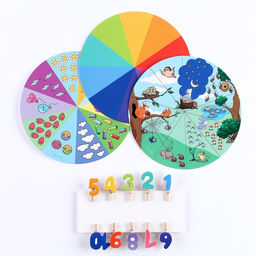 Цена за 2 шт. Обучающий набор «Цифры»