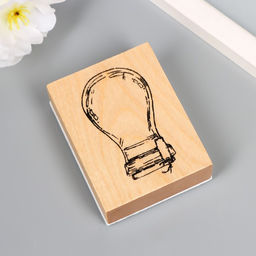 Печать дерево, резина «Волшебная бутылочка», 7×5.5 см