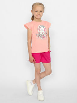 CRB wear/CWKG 63403-28 Футболка для девочки,коралловый/Ex.Cherubino фото 3